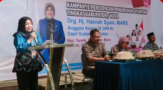 Langkah Cepat: Kampanye Percepatan Penurunan Stunting Bersama BKKBN Sulsel dan Komisi IX DPR RI di Kabupaten Barru