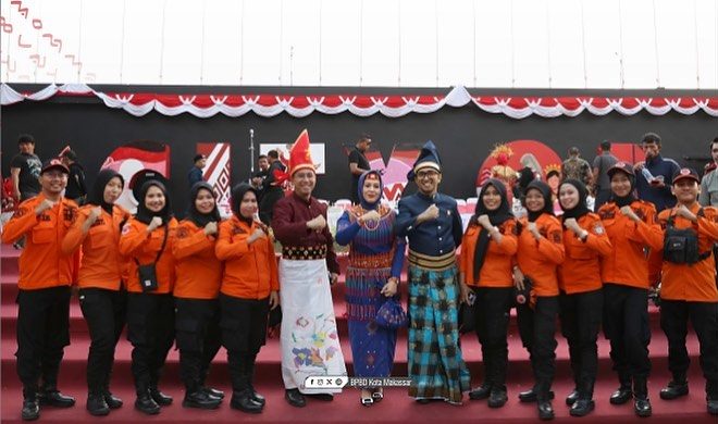 BPBD Kota Makassar Berperan Aktif dalam Peringatan Dirgahayu RI ke-78