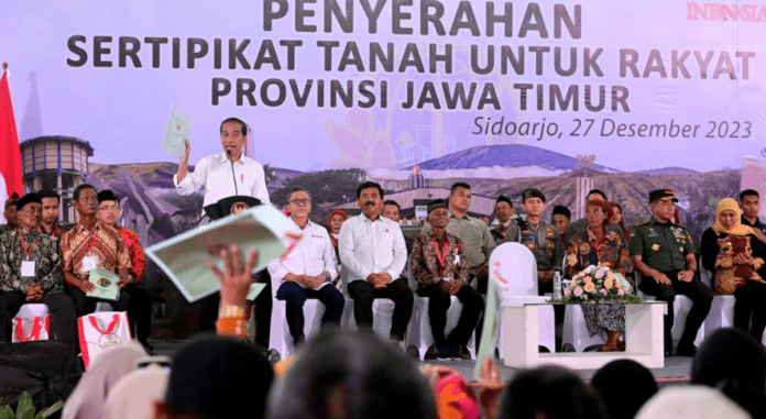 Presiden Joko Widodo Dorong Penyelesaian Sertifikat Tanah di Seluruh Indonesia Hingga Tahun 2024
