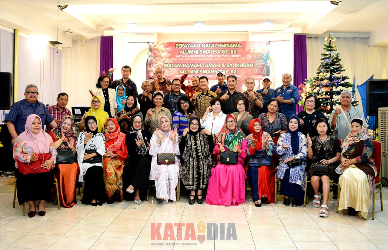 lumni lintas generasi SMA Negeri 1 (SMANSA) Makassar Angkatan 81-82 gelar Perayaan Natal 2025 dan Ramah Tamah Tahun Baru 2026