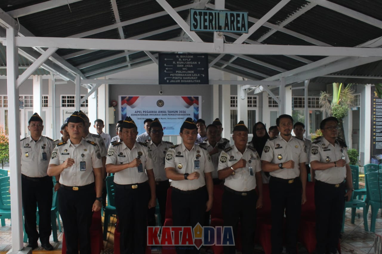Kementerian Imigrasi dan Pemasyarakatan (Kemenimipas) Republik Indonesia mengawali pelaksanaan tugas dan fungsi Tahun 2026 dengan menggelar Apel Pegawai Awal Tahun 2026