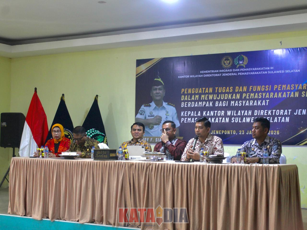 Lembaga Pemasyarakatan (Lapas) Narkotika Kelas IIA Sungguminasa turut berpartisipasi dalam kegiatan Penguatan Fungsi Pembimbingan Lapas dan Rumah Tahanan Negara (Rutan