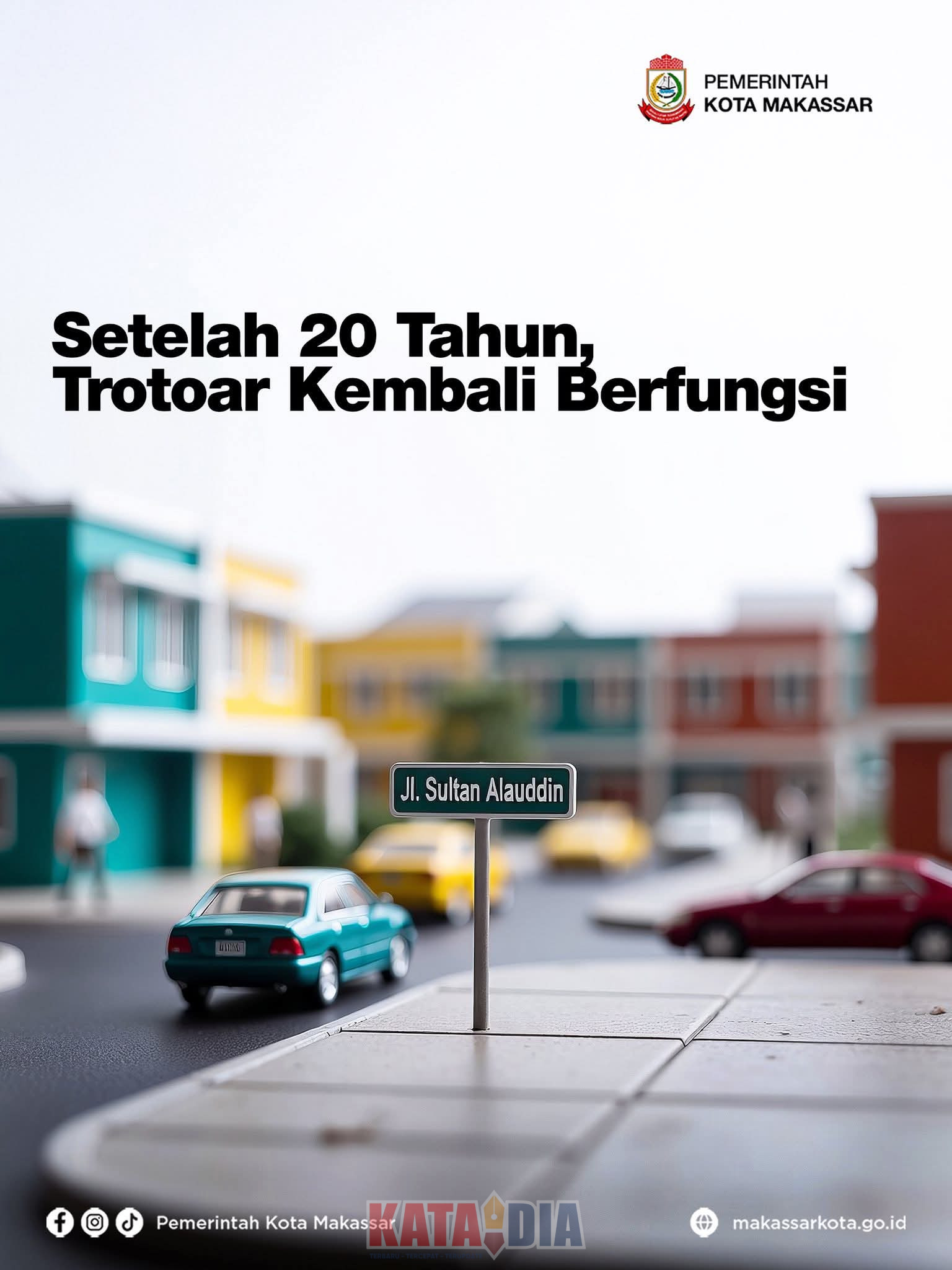 Pemerintah Kota Makassar menegaskan bahwa penataan kota yang dilakukan belakangan ini bukanlah bentuk penggusuran, melainkan langkah strategis untuk mengembalikan fungsi ruang publik agar tertib, aman, dan nyaman bagi seluruh warga.