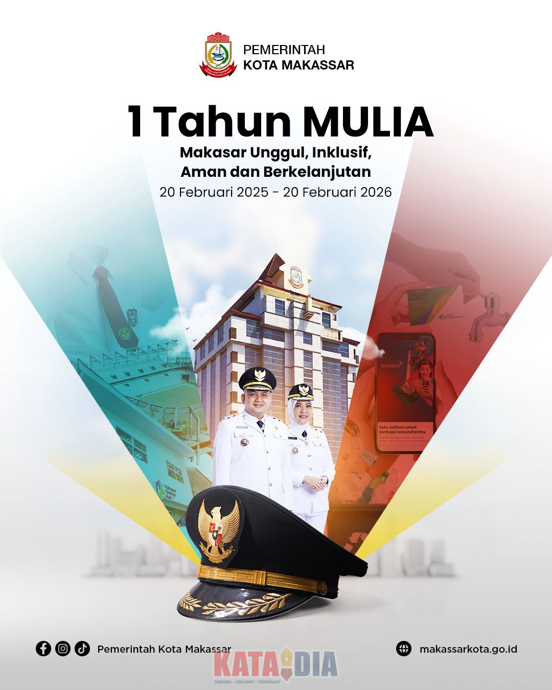 Genap satu tahun kepemimpinan Wali Kota Makassar Munafri Arifuddin bersama Wakil Wali Kota Aliyah Mustika Ilham sejak dilantik pada 20 Februari 2025,