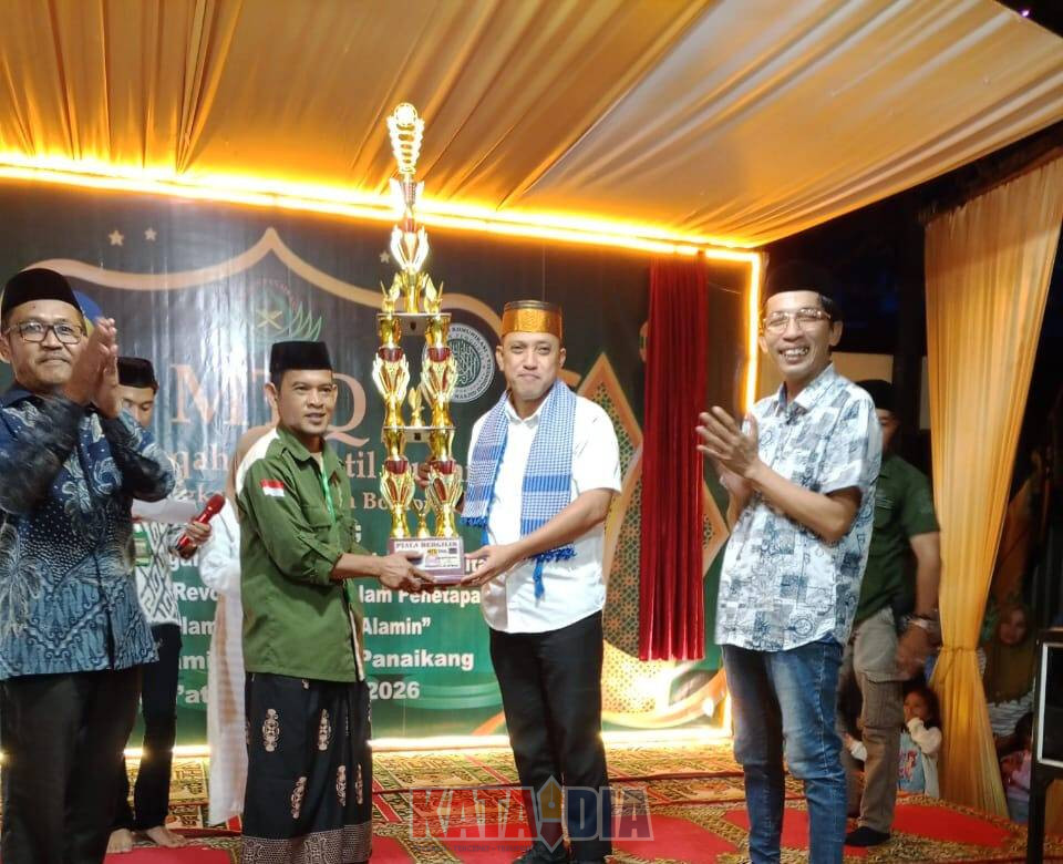 Bupati Jeneponto, Paris Yasir secara resmi membuka Musabaqah Tilawatil Qur’an (MTQ) tingkat Kelurahan Bontorannu
