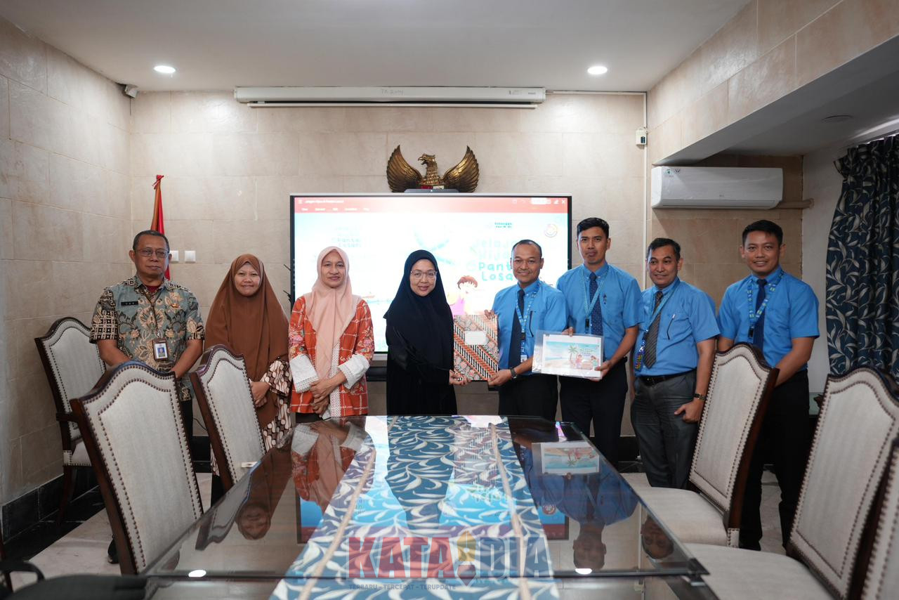 Bunda PAUD Kota Makassar, Melinda Aksa, menerima audiensi dari Penerbit Erlangga di Rumah Jabatan Wali Kota Makassar,