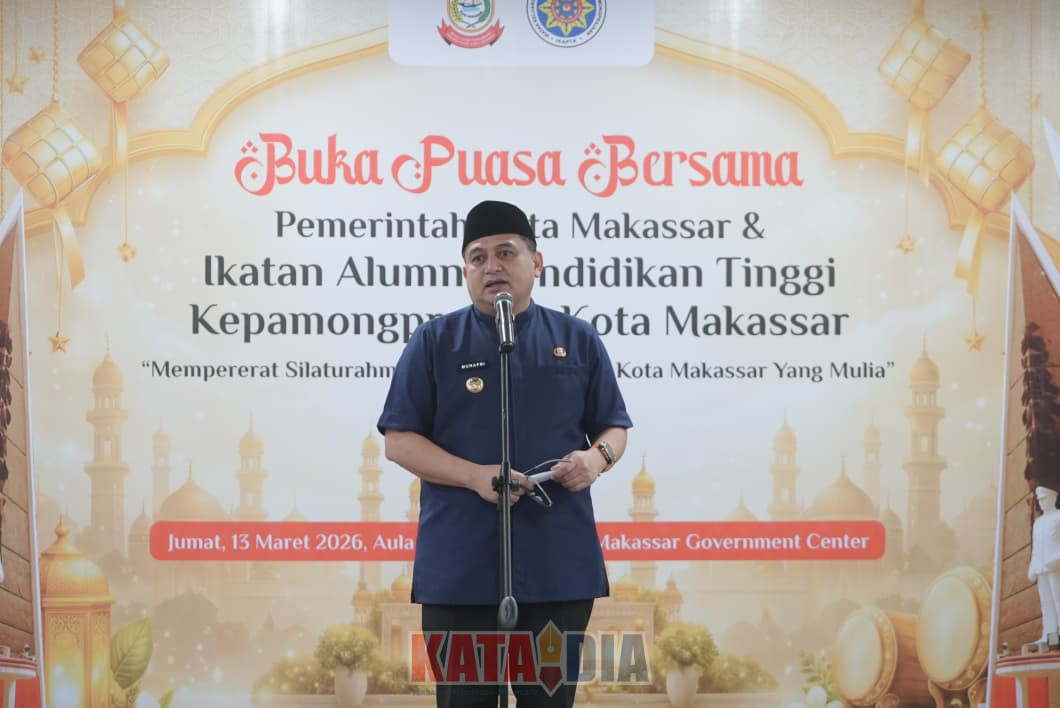 Wali Kota Makassar, Munafri Arifuddin, menghadiri buka puasa bersama Pemerintah Kota Makassar dan Ikatan Alumni Pendidikan Tinggi Kepamongprajaan (IKAPTK) Kota Makassar
