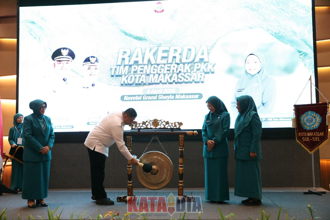 Ketua Tim Penggerak PKK Kota Makassar, Melinda Aksa, membuka secara resmi Rapat Kerja Daerah (Rakerda) TP PKK Kota Makassar Tahun Anggaran 2026 bersama Wali Kota Makassar