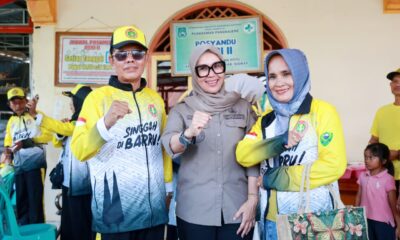 Bupati Barru, Andi Ina Kartika Sari, S.H., M.Si., menunjukkan dukungan penuh kepada Kontingen PGRI Kabupaten Barru