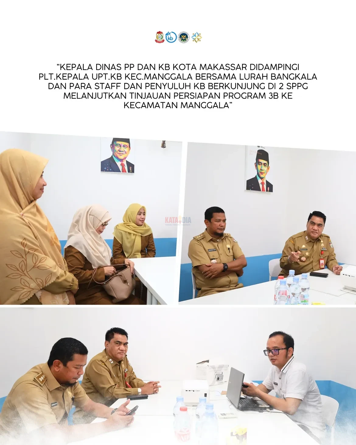 Kepala Dinas Pengendalian Penduduk dan Keluarga Berencana (DPPKB) Kota Makassar, A. Irwan Bangsawan, turun langsung meninjau dapur Satuan Pelayanan Pemenuhan Gizi (SPPG)