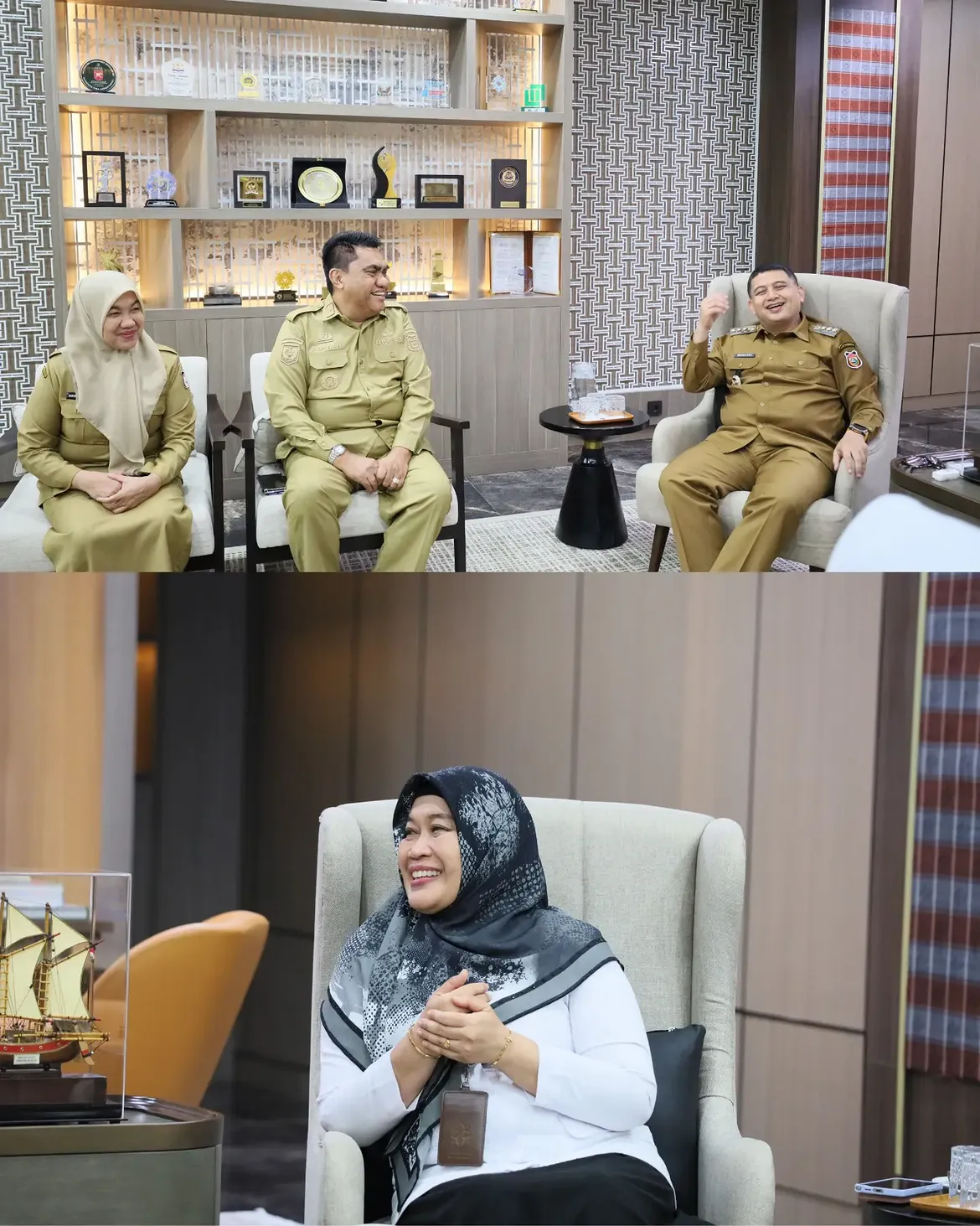 Kepala DPPKB Kota Makassar A. Irwan Bangsawan mendampingi Wali Kota Makassar menerima audiensi Kepala Perwakilan BKKBN Provinsi Sulawesi Selatan untuk memperkuat sinergi Program Bangga Kencana, pembangunan keluarga, kependudukan, dan percepatan penurunan stunting.