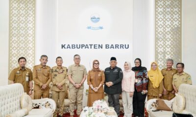 Bupati Barru, Andi Ina Kartika Sari, menerima kunjungan kerja rombongan DPRD Provinsi Kalimantan Timur di Rumah Jabatan Bupati Barru,