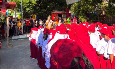 Hari pertama pelaksanaan Masa Pengenalan Lingkungan Sekolah (MPLS) Ramah Tahun Ajaran 2026/2027 di SDN Kumala berlangsung khidmat,