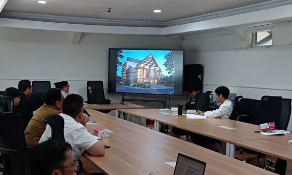 Progres pembangunan gedung baru DPRD Kota Makassar berlantai delapan mulai dibahas dalam rapat Komisi A DPRD Kota Makassar