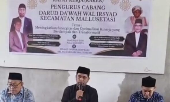 Kegiatan Rapat Kerja (Raker) Pengurus Cabang Darud Da'wah wal Irsyad (PC DDI) Kecamatan Mallusetasi