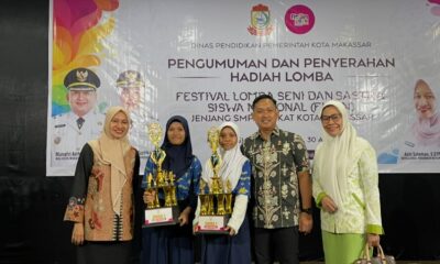 Komitmen Pemerintah Kota Makassar, melalui Dinas Pendidikan dalam membina dan mengembangkan talenta peserta didik kembali membuahkan hasil membanggakan.