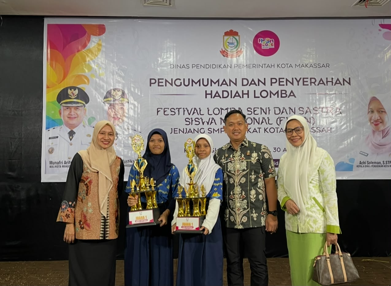 Komitmen Pemerintah Kota Makassar, melalui Dinas Pendidikan dalam membina dan mengembangkan talenta peserta didik kembali membuahkan hasil membanggakan.