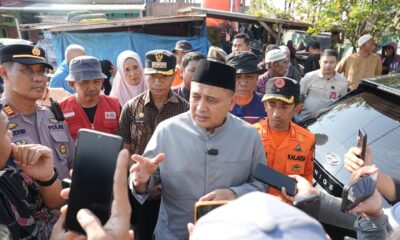 Wali Kota Makassar, Munafri Arifuddin, meninjau langsung lokasi kebakaran di Jalan Sultan Abdullah, Kelurahan Tallo, Kecamatan Tallo,