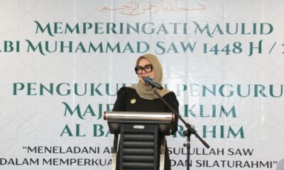 Bupati Barru, Andi Ina Kartika Sari, menghadiri peringatan Maulid Nabi Muhammad SAW 1448 H