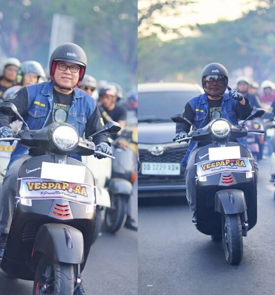 Kepala DPMPTSP Kota Makassar, H. Muhammad Mario Said, menghadiri pembukaan Vespapora 2026