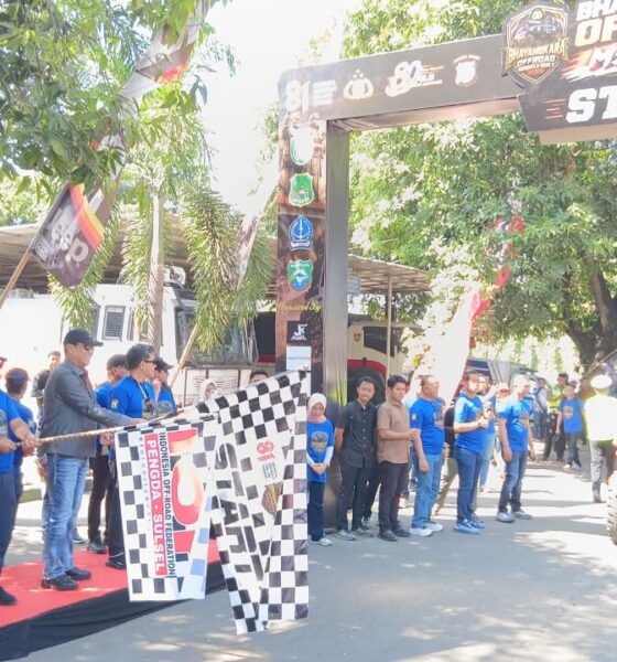Kapolda Sulawesi Selatan Irjen Pol Djuhandani Rahardjo Puro bersama Gubernur Sulsel Andi Sudirman Sulaiman membuka sekaligus melepas peserta Bhayangkara Off-Road Merdeka Seri V Tahun 2026