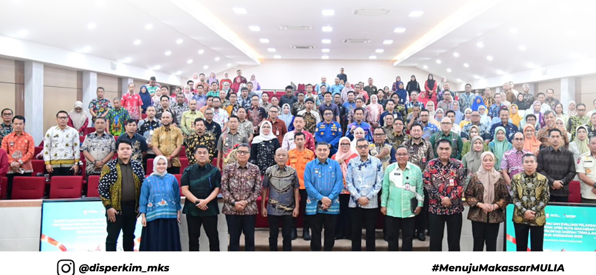 Kepala Dinas Perumahan dan Kawasan Permukiman (Disperkim) Kota Makassar, Mahyuddin, menghadiri Rapat Monitoring dan Evaluasi (Monev)