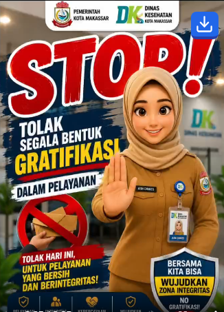 Dinas Kesehatan (Dinkes) Kota Makassar kembali menegaskan komitmennya dalam mewujudkan tata kelola pemerintahan yang bersih dan bebas dari praktik korupsi