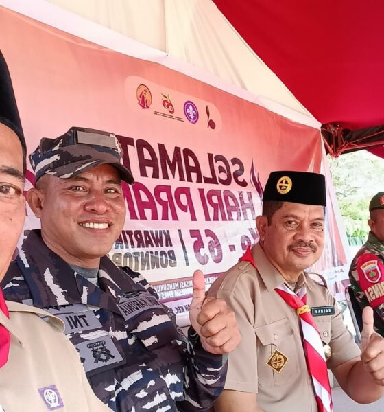 KUA Bontobahari menghadiri pembukaan perkemahan Hari Pramuka ke-65 di Desa Darubiah, Bulukumba, yang diikuti 35 sekolah se-Kecamatan Bontobahari.