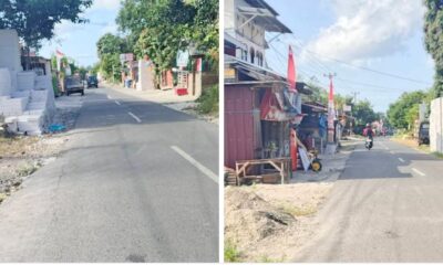 Tumpukan material bata ringan yang dijual sejumlah toko di Desa Dampang, Kecamatan Gantangan, Kabupaten Bulukumba,