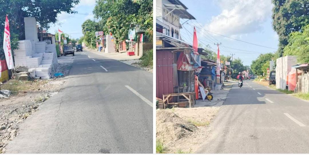 Tumpukan material bata ringan yang dijual sejumlah toko di Desa Dampang, Kecamatan Gantangan, Kabupaten Bulukumba,
