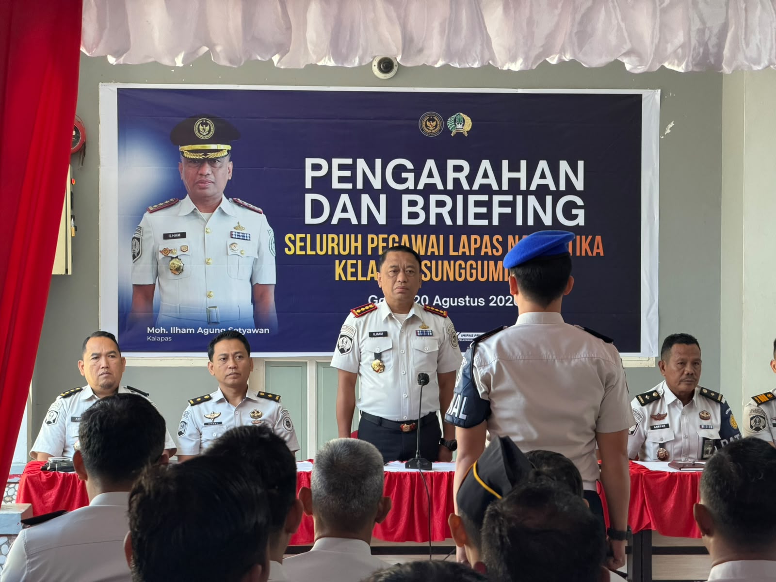 Kepala Lembaga Pemasyarakatan (Kalapas) Narkotika Kelas IIA Sungguminasa, Moh. Ilham Agung Setyawan