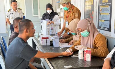 Lapas Narkotika Sungguminasa bersama Puskesmas Pattallassang menggelar Mobile VCT untuk deteksi dini HIV dan sifilis bagi warga binaan.