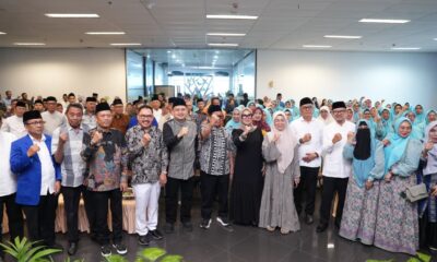 Wali Kota Makassar, Munafri Arifuddin, bersama Ketua TP PKK Kota Makassar, Melinda Aksa,