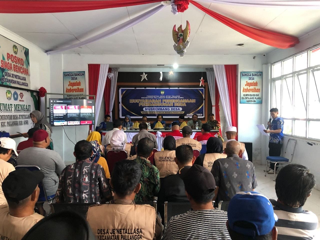 Pemerintah Desa Jenetallasa, Kecamatan Pallangga, Kabupaten Gowa, menggelar Musyawarah Perencanaan Pembangunan Desa (Musrenbangdes)