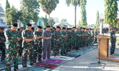 Kodim 1409/Gowa menggelar Sholat Istisqa dan doa bersama sebagai ikhtiar spiritual