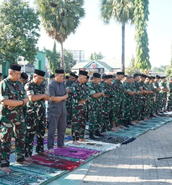 Kodim 1409/Gowa menggelar Sholat Istisqa dan doa bersama sebagai ikhtiar spiritual