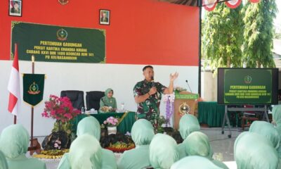 Sebanyak 209 anggota Persit Kartika Chandra Kirana (KCK) Cabang XXVI Kodim 1409/Gowa mengikuti Pertemuan Gabungan