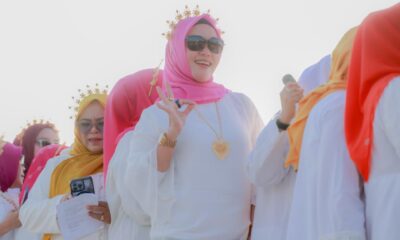 Bupati Barru Andi Ina Kartika Sari turut memeriahkan kegiatan Fashion and Fusion Attayang Sunset