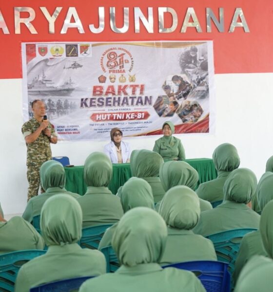 Dalam rangka menyambut HUT TNI ke-81 yang mengusung tema "TNI hadir untuk rakyat