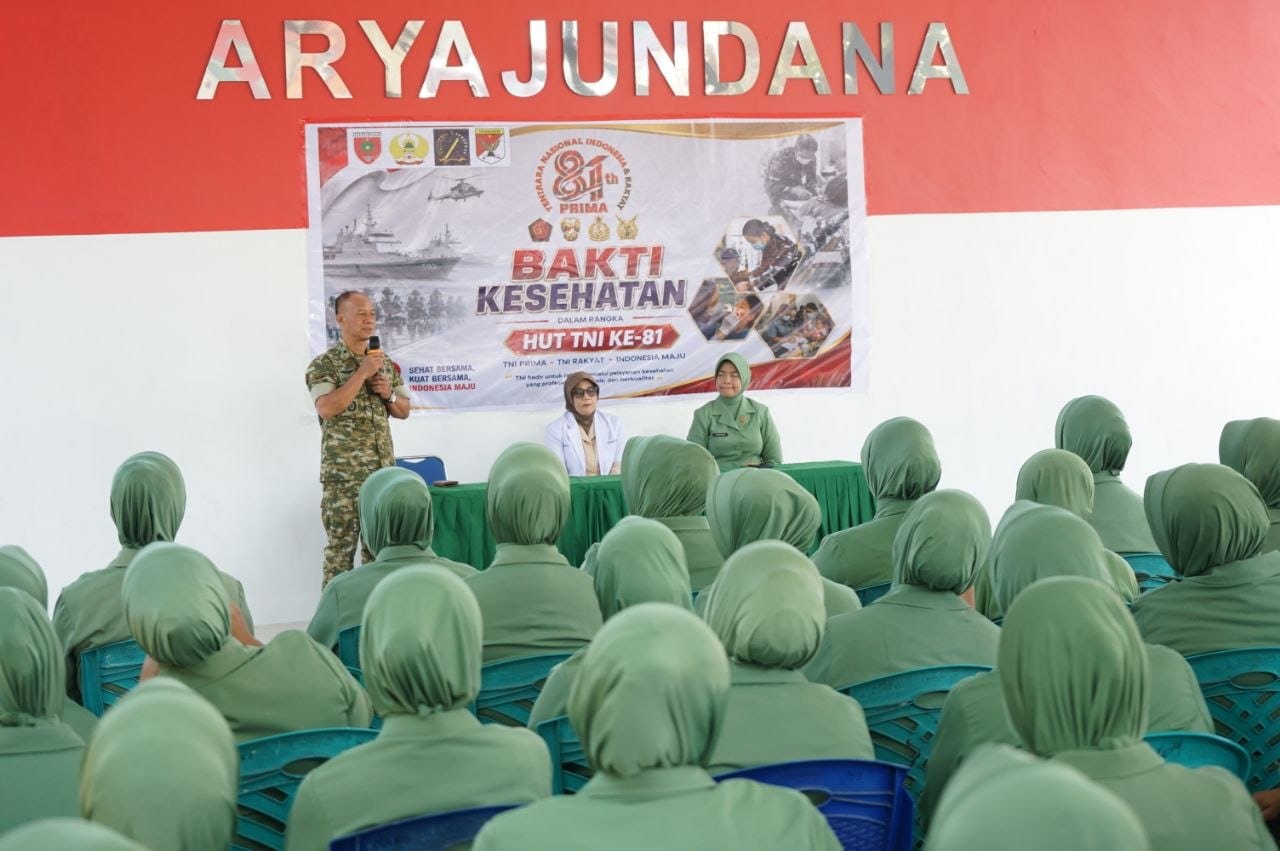Dalam rangka menyambut HUT TNI ke-81 yang mengusung tema "TNI hadir untuk rakyat