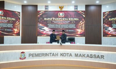 Wali Kota Makassar Munafri Arifuddin menjelaskan Ranperda Perubahan APBD 2026 dengan pendapatan Rp4,56 triliun dan belanja Rp5,26 triliun.
