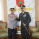Dandim 1409/Gowa Letkol Arm. Sapari menerima kunjungan Kapolresta Gowa untuk memperingati HUT ke-81 TNI sekaligus memperkuat sinergitas TNI-Polri.