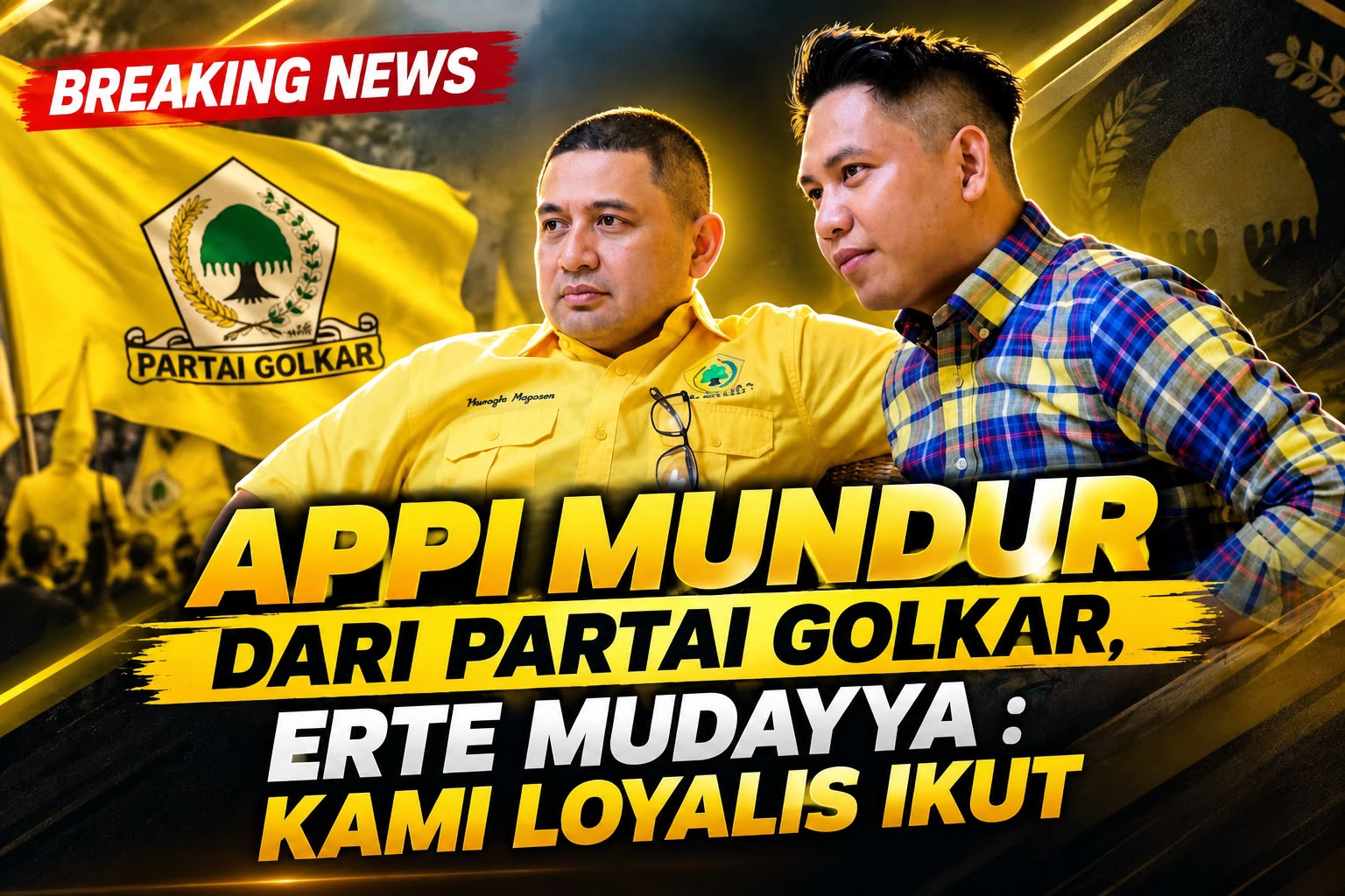 Munafri Arifuddin atau Appi mundur dari Partai Golkar Makassar dan diikuti sejumlah loyalisnya. Langkah ini berpotensi mengubah peta politik Golkar Makassar.Munafri Arifuddin atau Appi mundur dari Partai Golkar Makassar dan diikuti sejumlah loyalisnya. Langkah ini berpotensi mengubah peta politik Golkar Makassar.