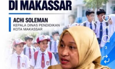 Pemkot Makassar menyiapkan beasiswa APBD untuk 400 siswa SD dan SMP dari keluarga kurang mampu. Program ini menyasar siswa yang belum menerima bantuan PIP.