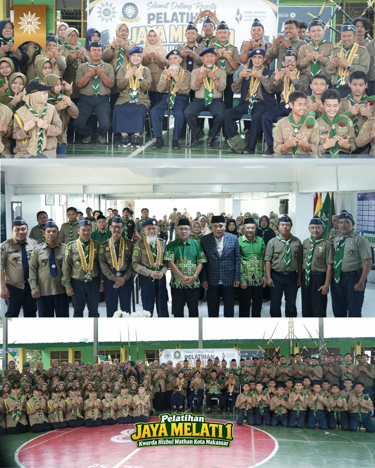 SD Muhammadiyah Perumnas mengikuti Pelatihan Jaya Melati Hizbul Wathan di Pondok Pesantren Darul Arqam Gombara untuk meningkatkan kompetensi guru dan pembinaan karakter siswa.