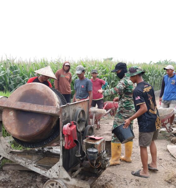 Satgas TMMD ke-130 Kodim 1409/Gowa melanjutkan pembangunan jalan tani di Desa Kalebarembeng, Gowa, untuk memperlancar akses petani dan distribusi hasil panen.